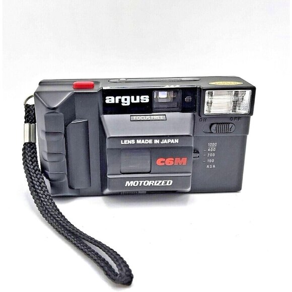 Argus Focus Free Motorized Point and Shoot 35MM Film Camera Model C6M - Picture 6 of 7
